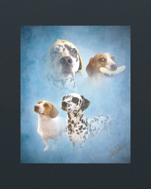 Classic Blue Portrait - Print