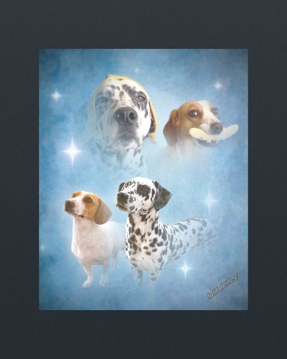 Classic Blue Portrait - Print