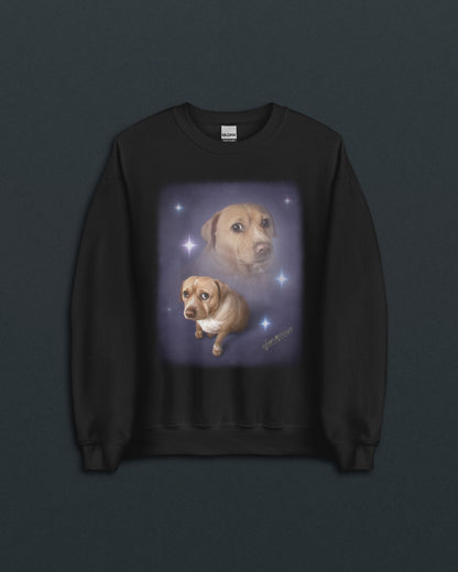 Cashew Sparkle Crew Neck Sweatshirt