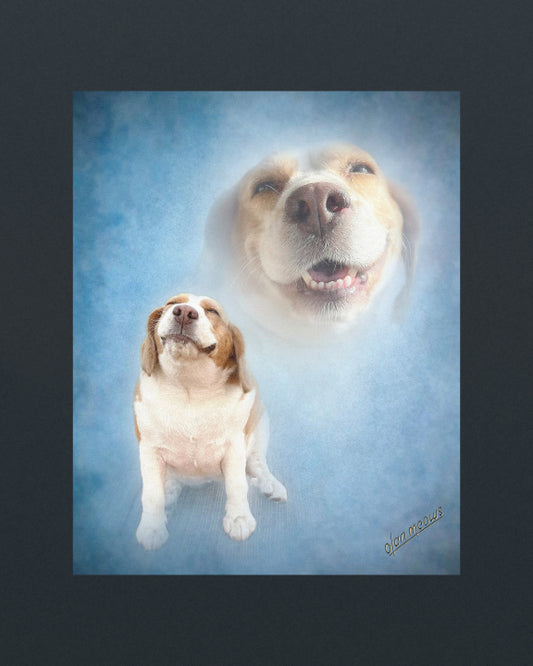 Classic Blue Portrait - Print
