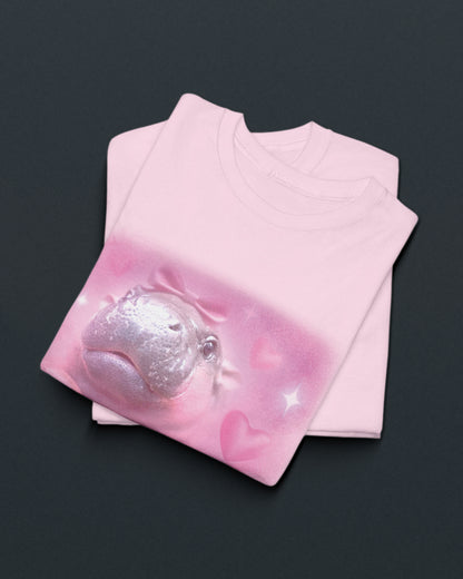 Moo Deng Pink Tee