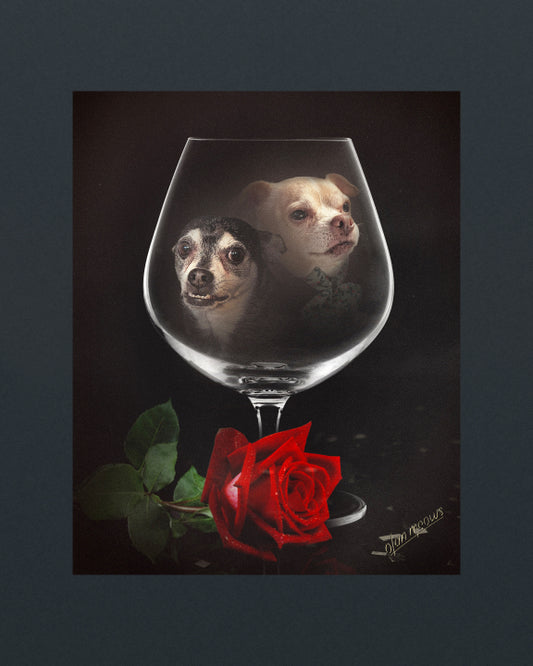 Brandy Glass Portrait - Print