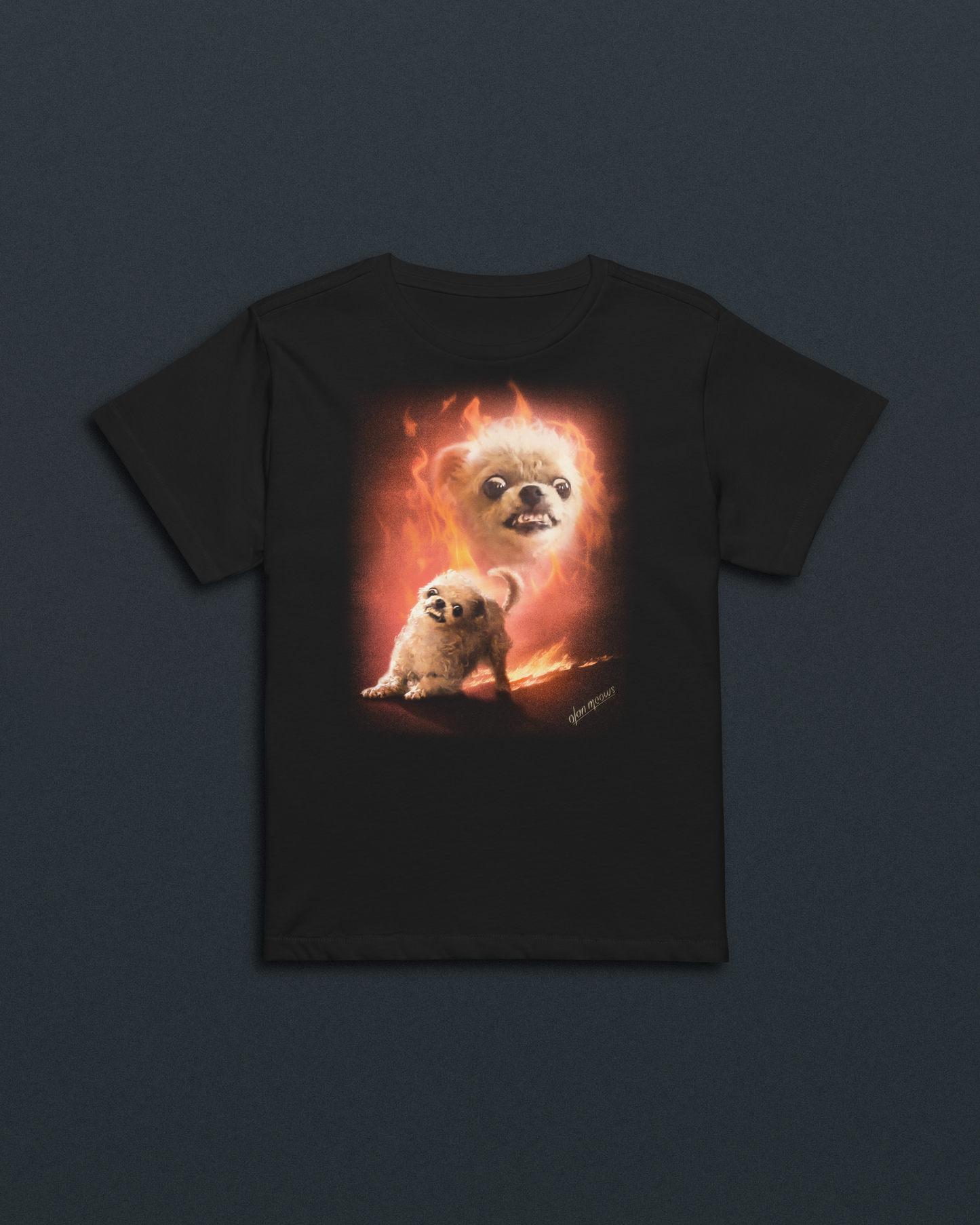Spud Flames Women's Baby Tee