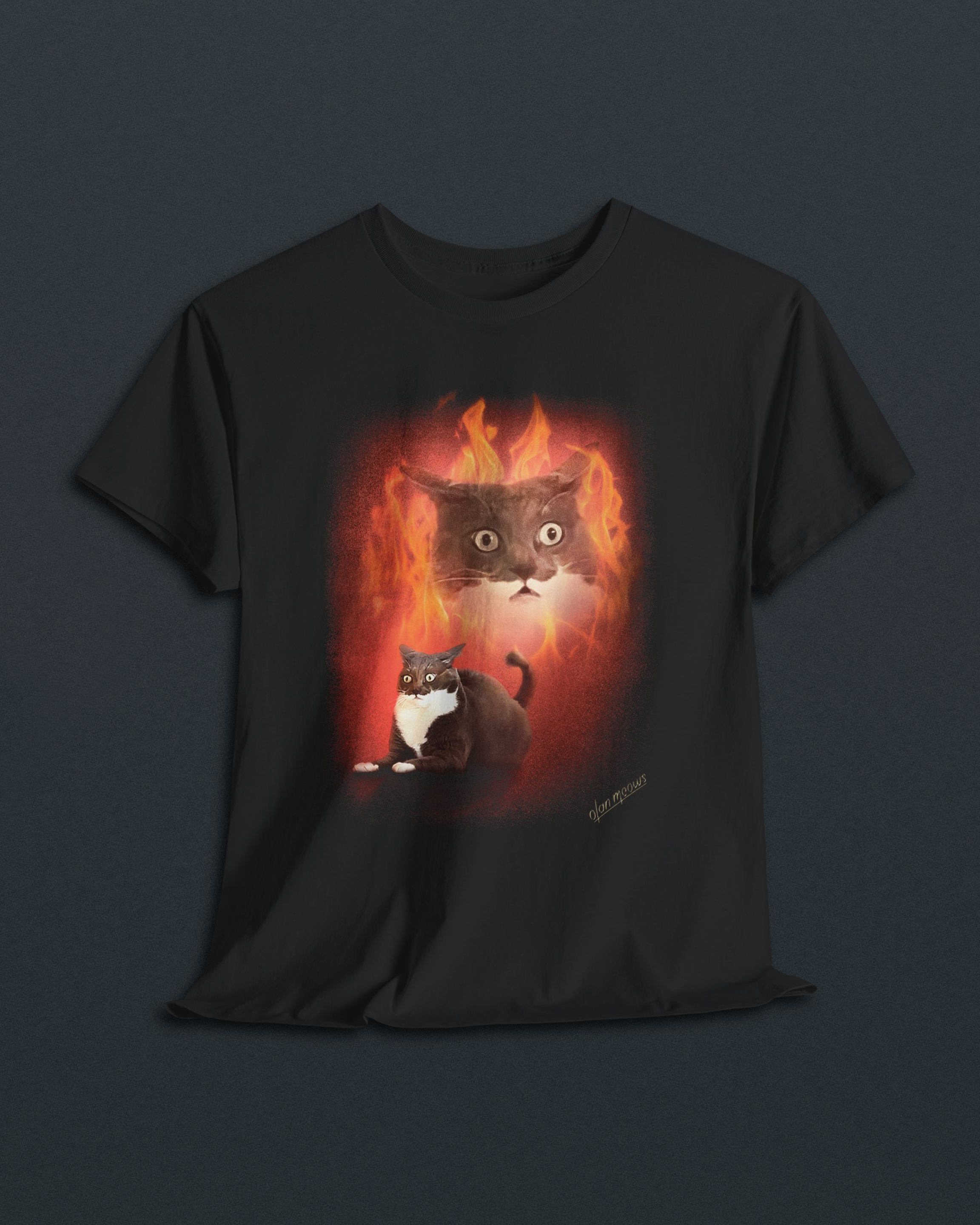 Squeaky Joe Flames Tee – Olan Meows