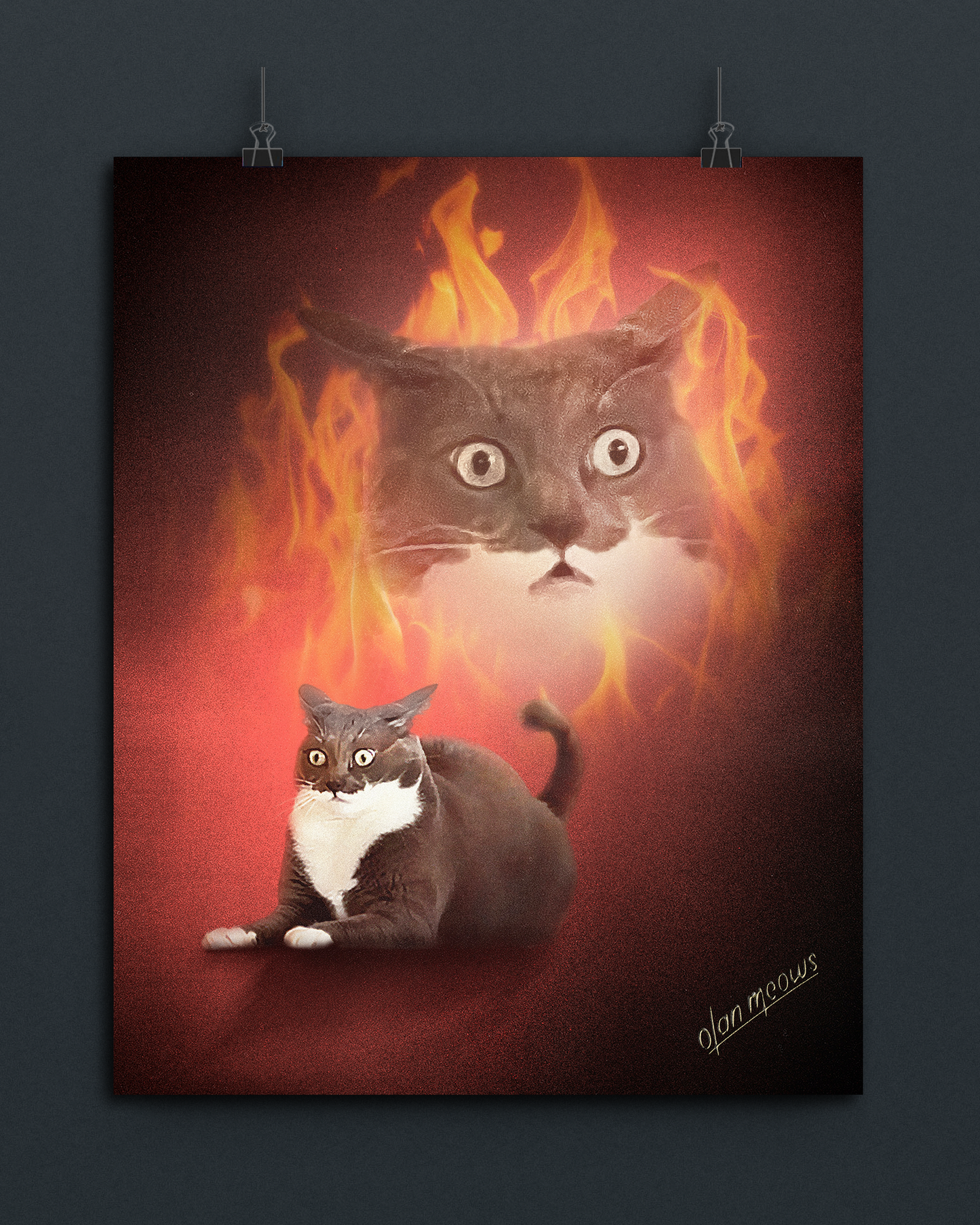 Squeaky Joe Flames Print